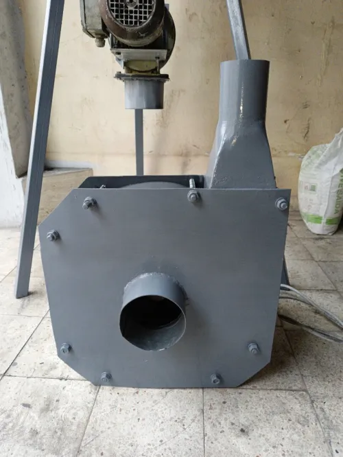 1/ ex tracteur 2.2 kw 2845 r/mn                         2/ syclone avec Écluse rotative 30 r/min