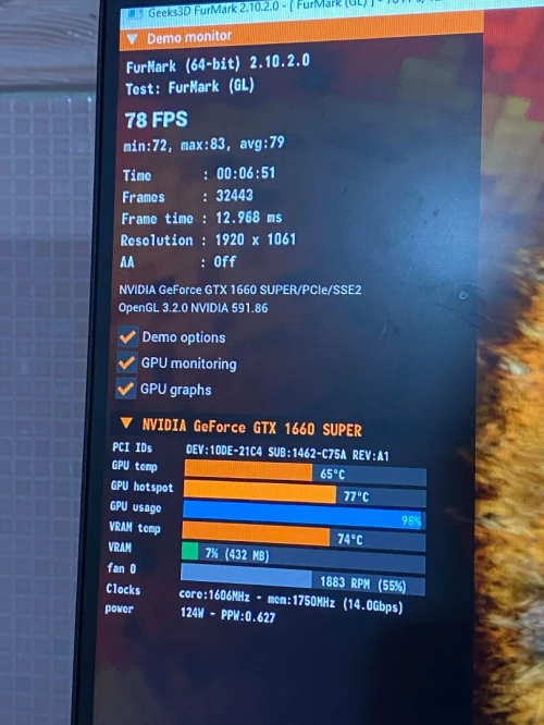 GTX 1660 SUPER 6GB MSI VENTUS