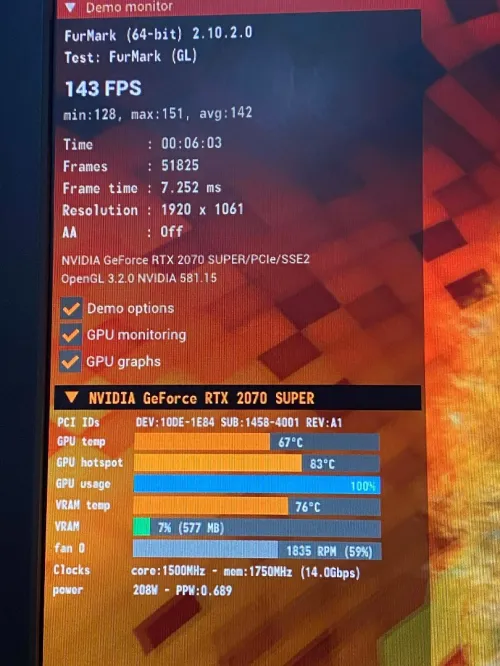 RTX 2070 SUPER 8GB GIGABYTE