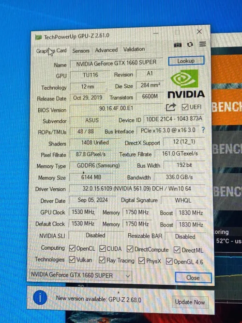 GTX 1660 SUPER 6GB ASUS DUAL