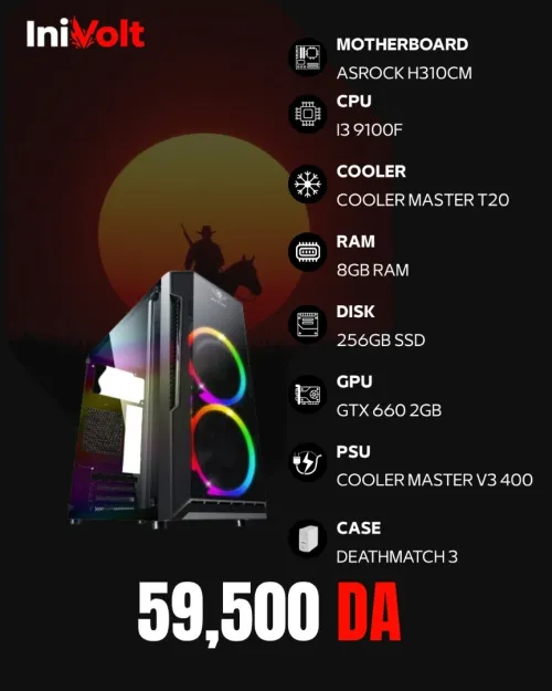 PC GAMER - CONFIG I3 9100F - 256GB SSD - 8GB RAM - MSI GTX 660 2GB