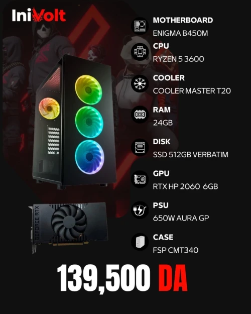 PC GAMER RTX 2060 - 24GB RAM - 512GB SSD