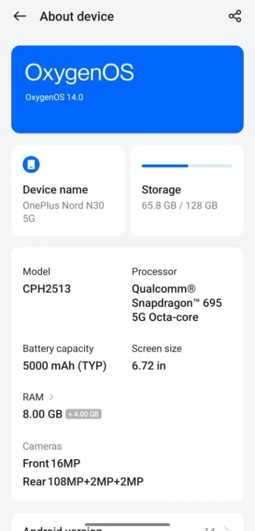 OnePlus Nord N30 5G