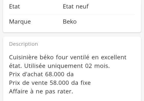 Cuisinière