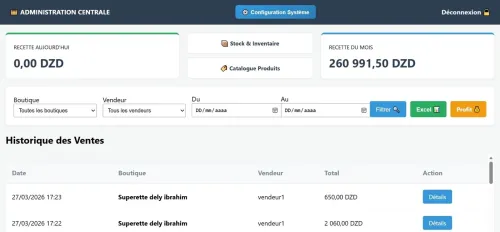 application de gestion multi magasins