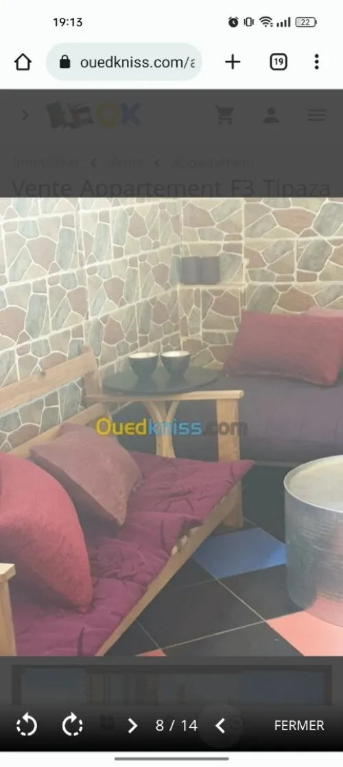 Location Appartement F3 Tipaza Kolea