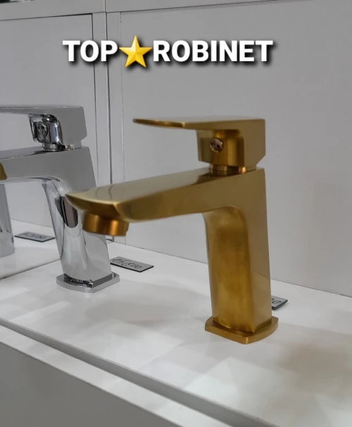 Robinet mitigeur doré 