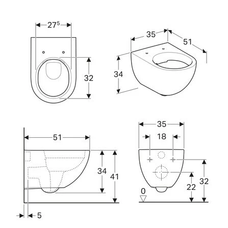 Cuvette allia geberit