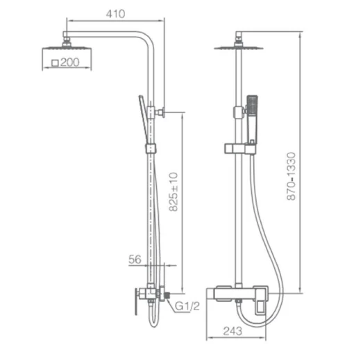 Colonne de douche imex suicia