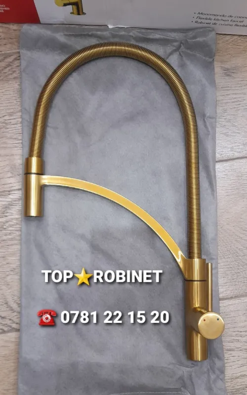 Robinet mitigeur doré 