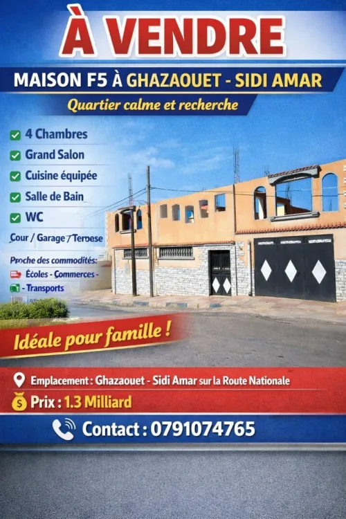 Vente Villa Tlemcen Ghazaouet