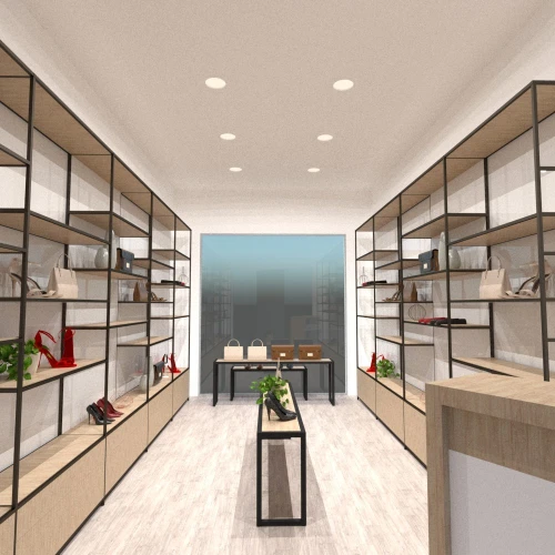 Plan 3D / agencement et décoration intérieure des magasins