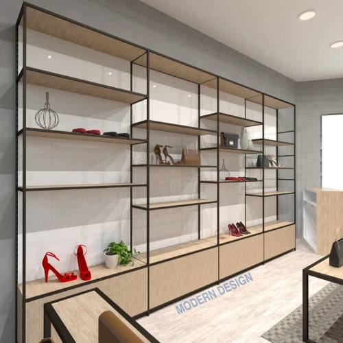 Plan 3D / agencement et décoration intérieure des magasins