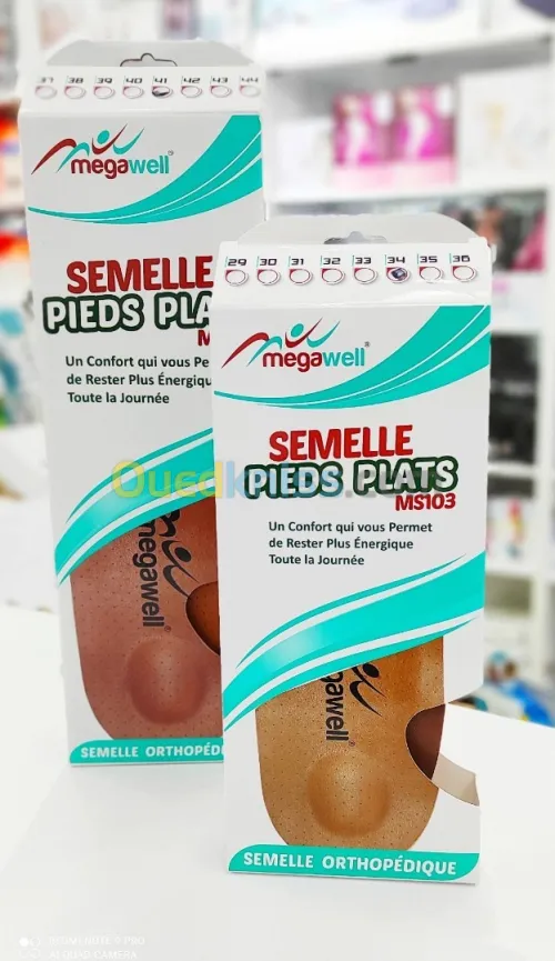 Semelle orthopédique pieds plats enfants et adultes 