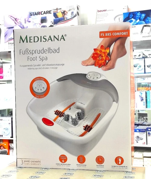 Bain de pieds chauffant thalasso pieds MEDISANA 
