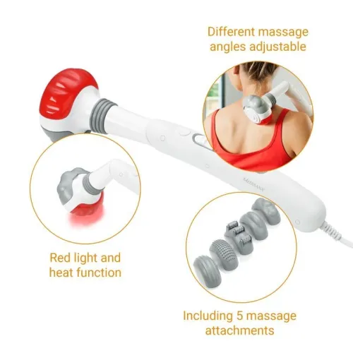 Appareil de massage vibrant à bras flexible infrarouge Medisana