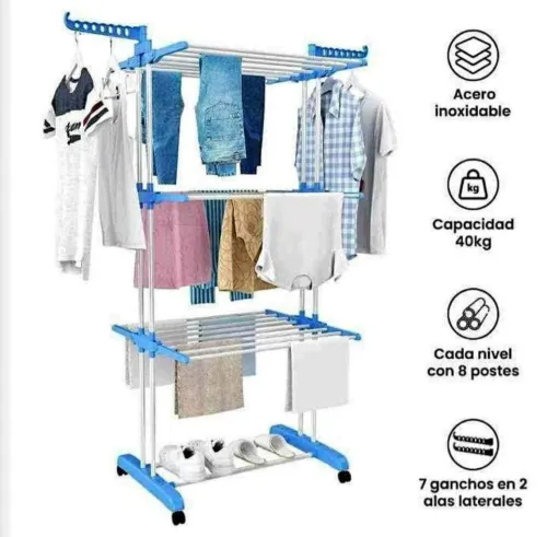 SPRAY seche linge 40kg-bleu