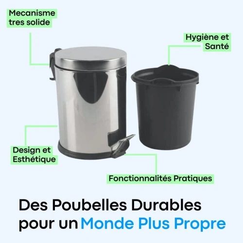 Primanova Poubelle A Pedale - 12L