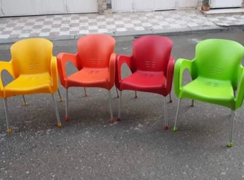 Chaise et table alu plastique 
