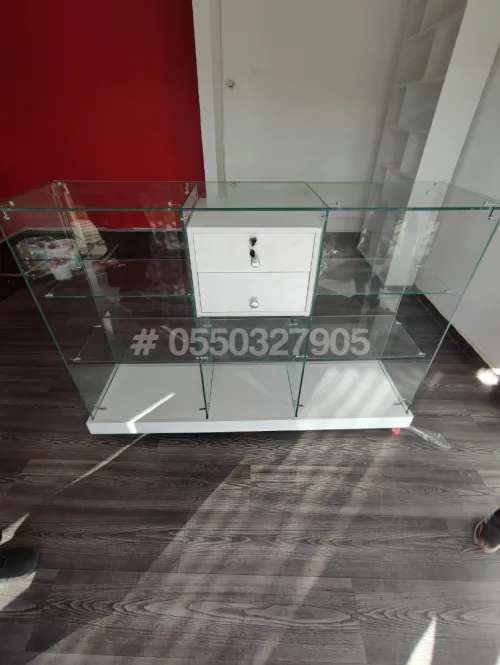 Présentoir d'exposition en verre sûr mesure 
