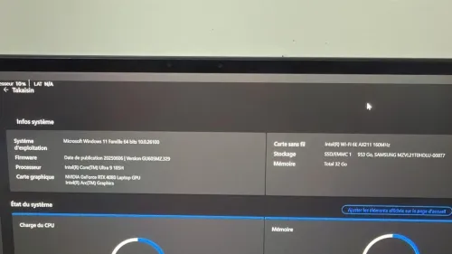 ASUS ROG Zephyrus G16, RTX 4080 12GO, 32GO RAM, 1To SSD NVMe, GAMING