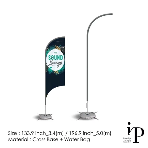 Beach flag Flagpole base water bag