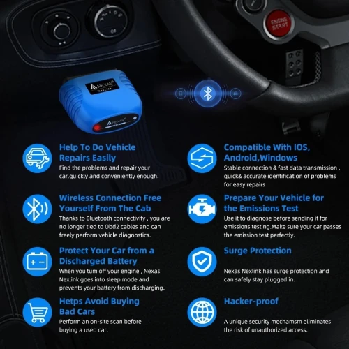 NEXAS NexLink Auto-moto Scanner MultiMarque
