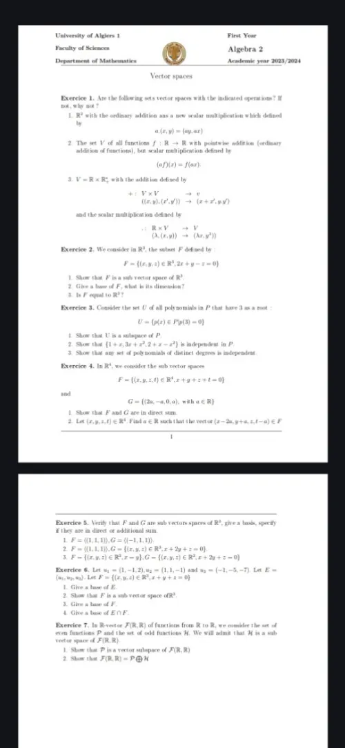 Cours de maths