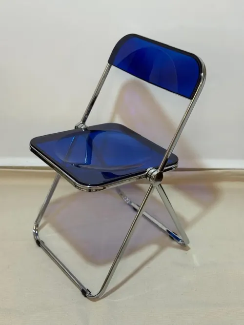 NOUVEL ARRIVAGE Chaise Pliante en Polycarbonate Transparent  Design Moderne