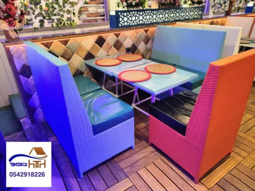 Aménagement élégant pour Restaurants et Cafétérias (SALON BOX 02 PLACES) تأثيث للمطاعم والكافيتيريات