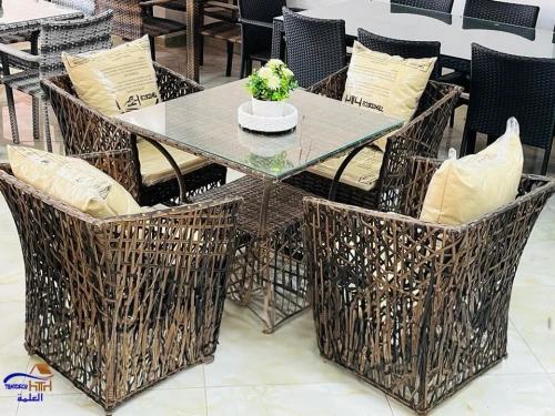 Ensemble de Jardin en Rotin Luxe 5 Pièces pour un Confort Absolu (Salon Chebka)
