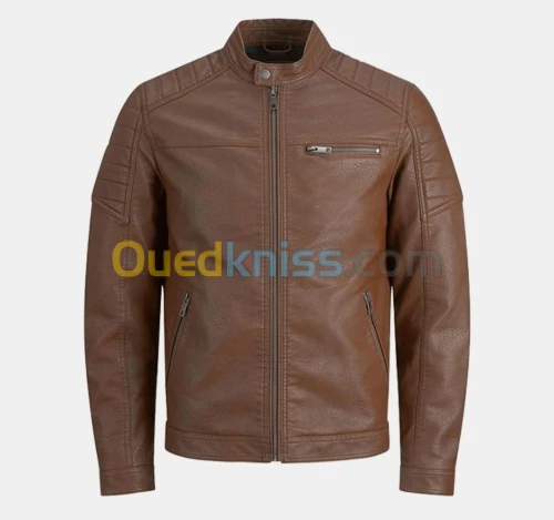 Veste Simili Cuir Originale Marron Tailles Disponibles M - L - XL