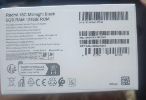 Redmi 15 C neuf 15 C