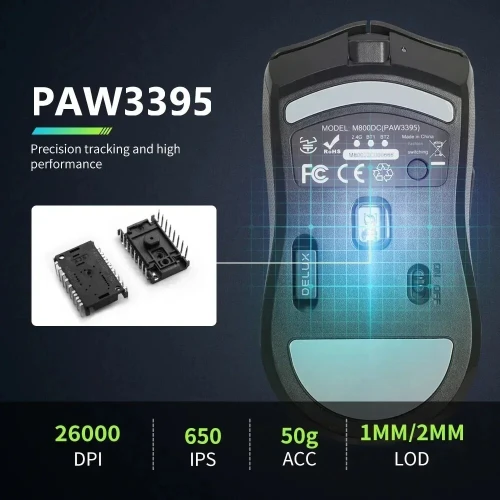 Delux M800 PRO Wireless Gaming Mouse