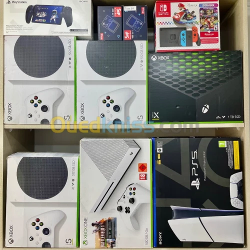 PS4 SLIM XBOX SÉRIES S XBOX ONE S XBOX ONE X PS3 SLIM PS4 FAT PS4 PRO NINTENDO SWITCH PS5 PRO PS5