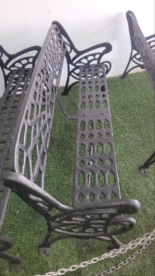 Fournisseur banc en fonte et bois corbeille born de stationnement grille d'arbres 1m80 2m tampon grille avaloir caniveaux