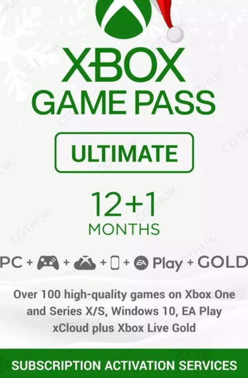 Xbox Game Pass Ultimate avec 470 Jeux pour 12 mois avec une plus longue réabonnement