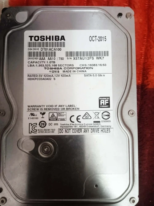 DISQUE DURE TOSHIBA 1 TO 7200