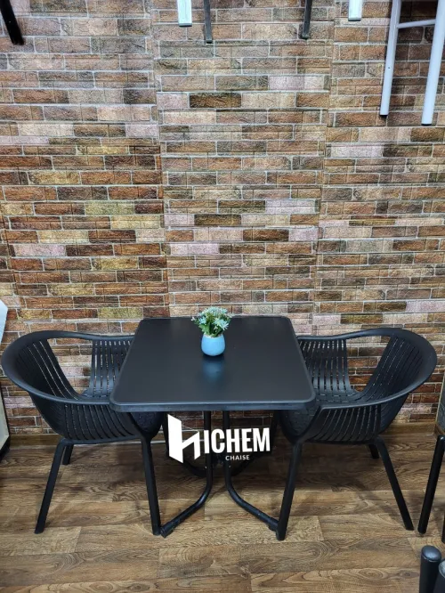 Table et chais pour cafétéria et fast food et restaurant 