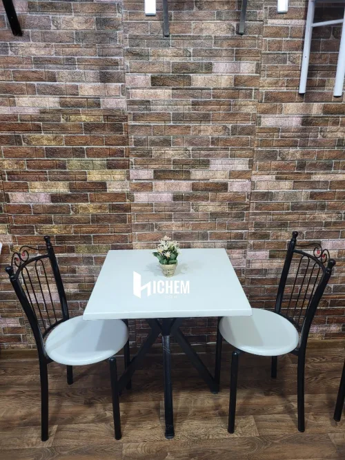 Table et chais pour cafétéria et fast food et restaurant 