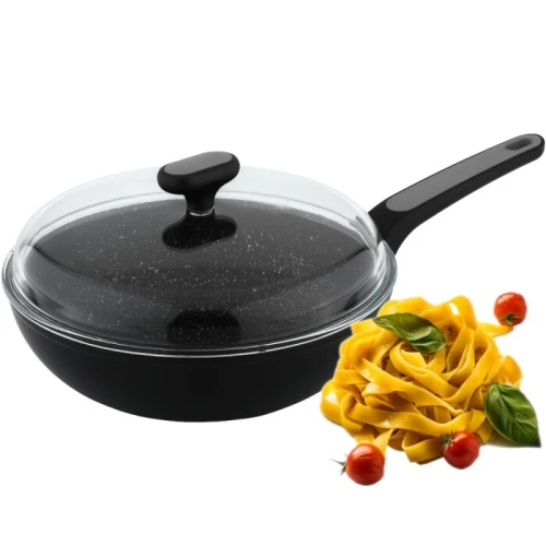 Poêle wok antiadhésive NOIS Salto Silver 28 cm