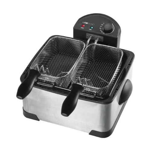 Double friteuse 4L inox Clatronic FR 3195