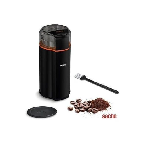 Krups Moulin à café électrique, Lame en acier inoxydable, Puissance 175 W, Noir GX332810