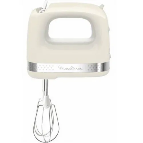 Batteur Moulinex Soleil 2 Vitesses + 2 Jeux de Fouets Ivoire HM211A11