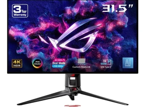 Moniteur gaming ASUS ROG Swift OLED PG32UCDP - 31.5" 4K 240Hz/FHD 480Hz