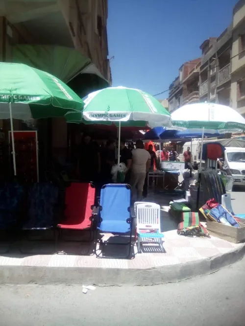 Chaise et parasol de plage