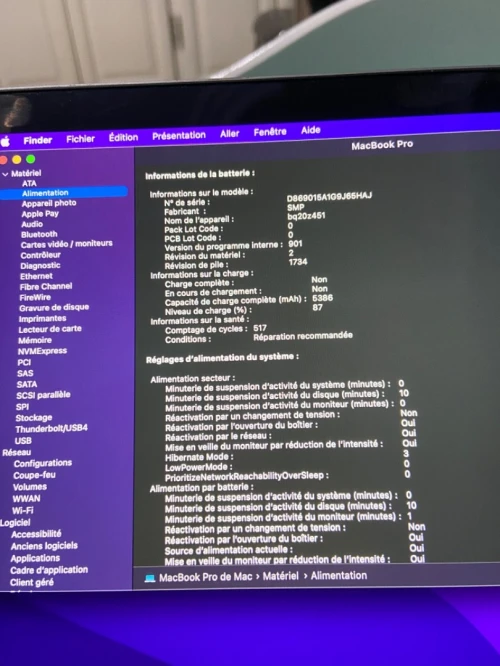 MACBOOK PRO i9 touch bar (2018) 