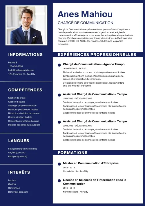 كتابة السيرة الذاتية/ CV professionnel + lettre de motivation 