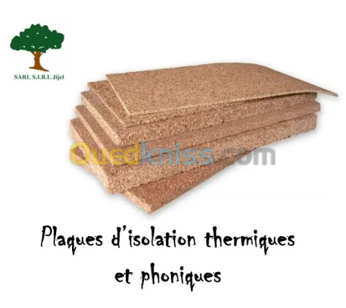 plaques de liège aggloméré pour l'isolation thermique