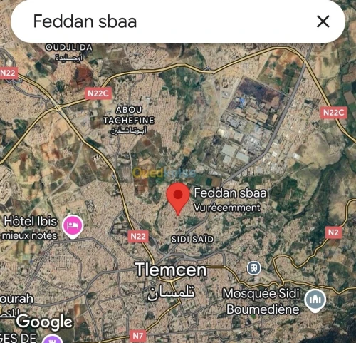 Vente Terrain Tlemcen Tlemcen
